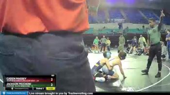 60 lbs Placement (4 Team) - Caden Massey, Team Bear Wrestling Club Navy vs Jackson Muchow, Eastside Youth Wrestling