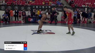 65 kg Cons 16 #2 - Justis Jesuroga, Sebolt Wrestling Academy vs Brooklyn Pickett, HeadHunters Wrestling Club