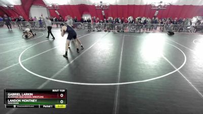 157 lbs Cons. Round 3 - Gabriel Larkin, Blackman High School Wrestling vs Landon Montney, Wisconsin