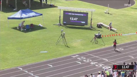 Youth Girls' 100m, Prelims 12 - Age 15-16