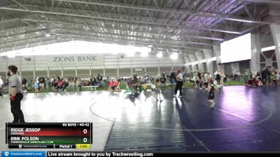 40-42 lbs 5th Place Match - Erik Polson, Thermopolis Wrestling Club vs Ridge Jessop, Montana