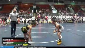 70 lbs Round 3 (4 Team) - Thomas Block, MI Pitbulls vs Nolan Merritt, Junior Panther WC