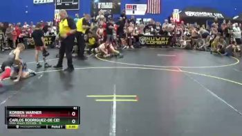 82 lbs Round 1 (6 Team) - Carlos Rodriguez-de Cespedes, Steel Valley Psychos vs Korben Warner, Missouri Gold
