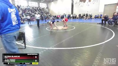 191 Girls Quarterfinal - Alyssa Blancas, Vista vs Alex Perez, La Costa Canyon