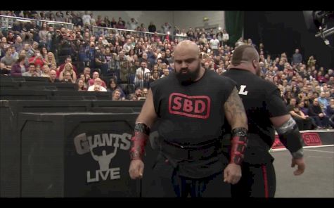 Eddie Hall vs Loz Shahlaei at Britain's Strongest Man - Atlas Stones