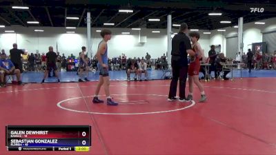 114 lbs Placement Matches (8 Team) - Galen Dewhirst, Kansas vs Sebastian Gonzalez, Florida