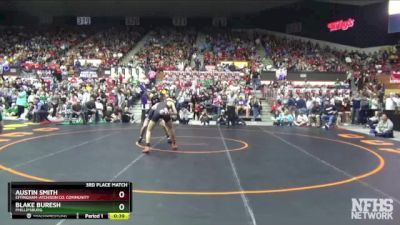 3-2-1A 138 3rd Place Match - Blake Buresh, Phillipsburg vs Austin Smith, Effingham-Atchison Co. Community