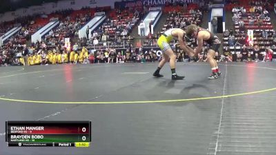 175 lbs Quarterfinals (8 Team) - Ethan Manger, Bedford HS vs Brayden Bobo, Hartland HS