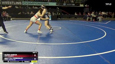 191 lbs Quarterfinal - Alexa Garcia, King University vs Brittyn Corbishley, North Central (IL)