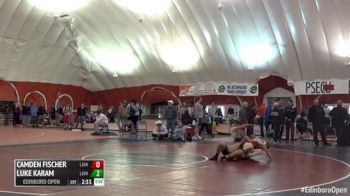 141 5th Place - Camden Fischer, Lehigh Univ. - Unatt. vs Luke Karam, Lehigh Univ. - Unatt.