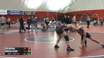 165 5th Place - Ian Brown, Lehigh Univ. vs Jordan Amine, Univ. Of Michigan