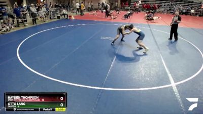 130 lbs Quarterfinals (8 Team) - Hayden Thompson, STMA (St. Michael/Albertville) vs Otto Lang, Sartell