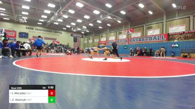 108 lbs Round Of 16 - Ian Morales, Exeter vs Zach Klarcyk, Porterville