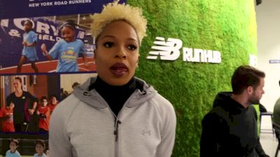 Natasha Hastings on possible 300m American record, Sydney McLaughlin