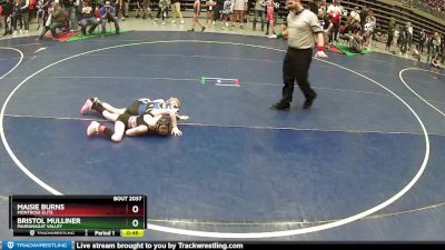 62 lbs Quarterfinal - Bristol Mulliner, Pahranagat Valley vs Maisie Burns, Montrose Elite