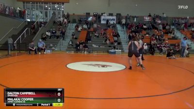 287 lbs Round 5 - Malakai Cooper, James Clemens HS vs Dalton Campbell, Sparkman