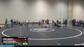 173 lbs Placement Matches (16 Team) - Grant Kincannon, Bufffalo Stampeders Wrestling vs Vinny Berkoff, Backyard Boyz White