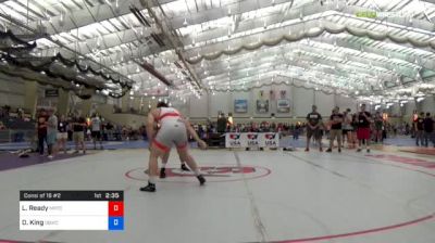 125 kg Consi Of 16 #2 - Luke Ready, Michigan Regional Training Center vs Devin King, Ohio Bobcat Wrestling Club