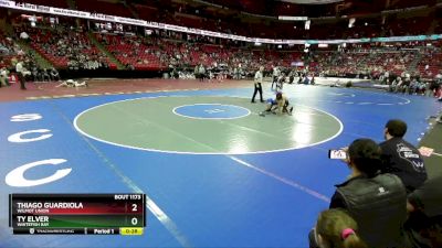 D1-113 lbs Cons. Round 1 - Ty Elver, Whitefish Bay vs Thiago Guardiola, Wilmot Union