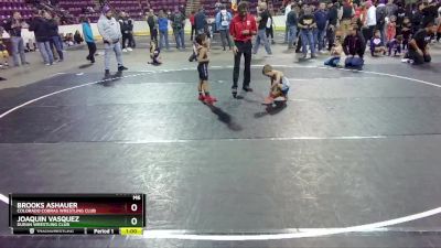 49 lbs Quarterfinal - Joaquin Vasquez, Duran Wrestling Club vs Brooks Ashauer, Colorado Cobras Wrestling Club