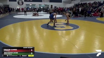 113 lbs Champ. Round 1 - Deacon Juarez, El Dorado vs Benyamyn Licon, Nuview Bridge