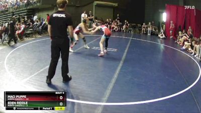 89 lbs Round 2 (4 Team) - Maci Puppe, North Dakota 1 vs Eden Riddle, North Dakota 2