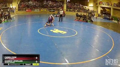 132 lbs Champ. Round 1 - Kadrick Lewallen, Spanish Springs vs Caden Cook, Faith Lutheran