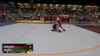 126 lbs Round 3 (4 Team) - Dillon Le, 6A Newberg 2 vs Wyatt Stahl, 6A Oregon City