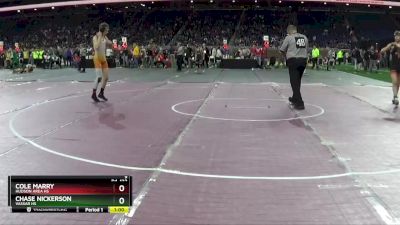 D4-132 lbs Cons. Semi - Cole Marry, Hudson Area HS vs Chase Nickerson, Vassar HS