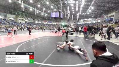 125 lbs Semifinal - Daniel Martinez, Ortega Middle School vs Raif Robinson, La Junta Jr/Sr High School