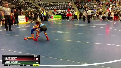 55 lbs Semifinal - Louis Taylor, Sebolt Wrestling Academy vs Miles Trout, The Best Wrestler