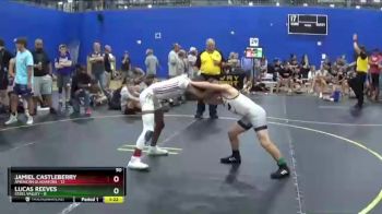 90 lbs Round 2 (6 Team) - Jamiel Castleberry, American Gladiators vs Lucas Reeves, Steel Valley