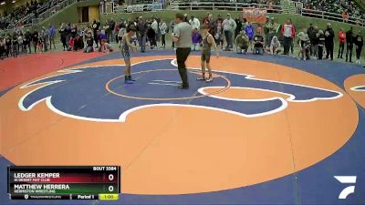 70 lbs Cons. Round 4 - Matthew Herrera, Hermiston Wrestling vs Ledger Kemper, Hi Desert Mat Club