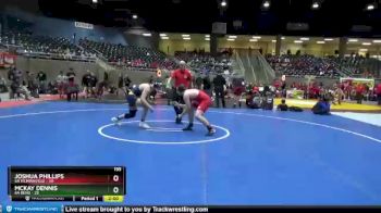 195 lbs Round 3 (4 Team) - McKay Dennis, 6A Bend vs Joshua Phillips, 6A McMinnville