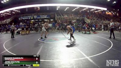 2A 160 lbs Cons. Semi - Ransom Randolph, Winter Springs vs James Baltutis, Charlotte Hs