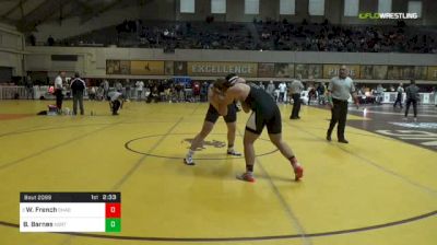 285 lbs Quarterfinal - Wade French, Chadron State vs Brian Barnes, Northern Colorado