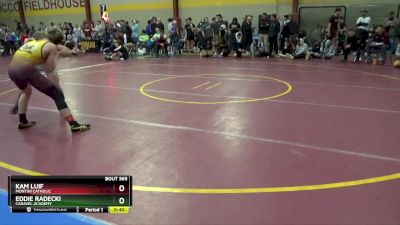 120 lbs Cons. Round 2 - Eddie Radecki, Caravel Academy vs Kam Luif, Montini Catholic