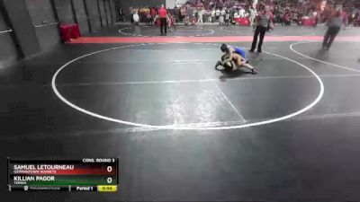 95 lbs Cons. Round 3 - Samuel Letourneau, Germantown Hornets vs Killian Pagor, Tomah