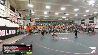 49 lbs Semifinal - Salvador Piplica, Riverton USA Wrestling vs Thorbin Philipson, Cody Wrestling Club