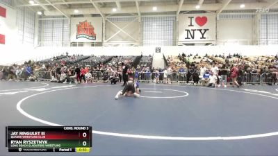 102 lbs Cons. Round 3 - Jay Ringulet Iii, Quaker Wrestling Club vs Ryan Ryszetnyk, Long Beach Gladiators Wrestling