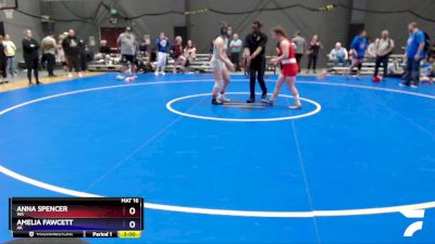 145 lbs Cons. Round 3 - Anna Spencer, WA vs Amelia Fawcett, AK