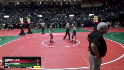 110 lbs Semifinal - Cameron Leng, MVL1 vs Jerzey Greene, SPW1