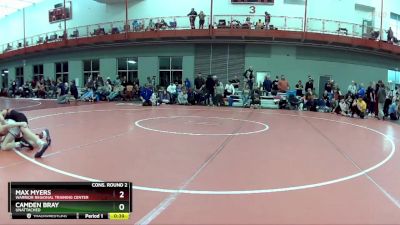 75 lbs Cons. Round 2 - Camden Bray, Unattached vs Max Myers, Warrior Regional Training Center