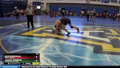 132 lbs Cons. Round 3 - Jack Rumschlag, LIBERTY-BENTON vs Carson Andrews, Springfield (Holland)