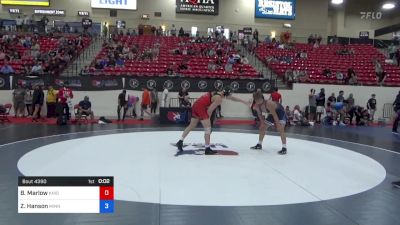 74 kg Cons 8 #2 - Bode Marlow, Knights Wrestling Club vs Zach Hanson, Minnesota