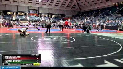 5A-113 lbs Quarterfinal - Hunter Barrett, Cass vs Brendan Clark, Chattahoochee HS