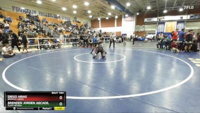 126 lbs Quarterfinal - Diego Arias, Brawley Union vs Brenden Jorden Agcaoili, SLAM! NEVADA