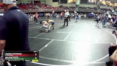 65 lbs Champ. Round 1 - Brysun Potts, Paxton Youth Wrestling Club vs Jaxson Peterson, GI Grapplers