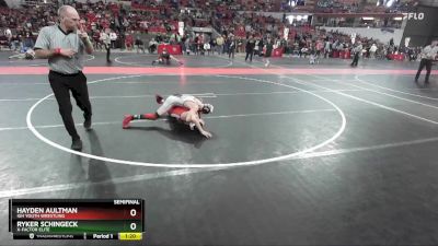 115 lbs Semifinal - Hayden Aultman, IGH Youth Wrestling vs Ryker Schingeck, X-Factor Elite