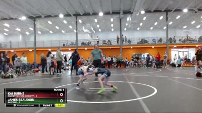 50 lbs Round 3 (3 Team) - Kai Burns, Palmetto State Academy vs James Beaudoin, Eastside